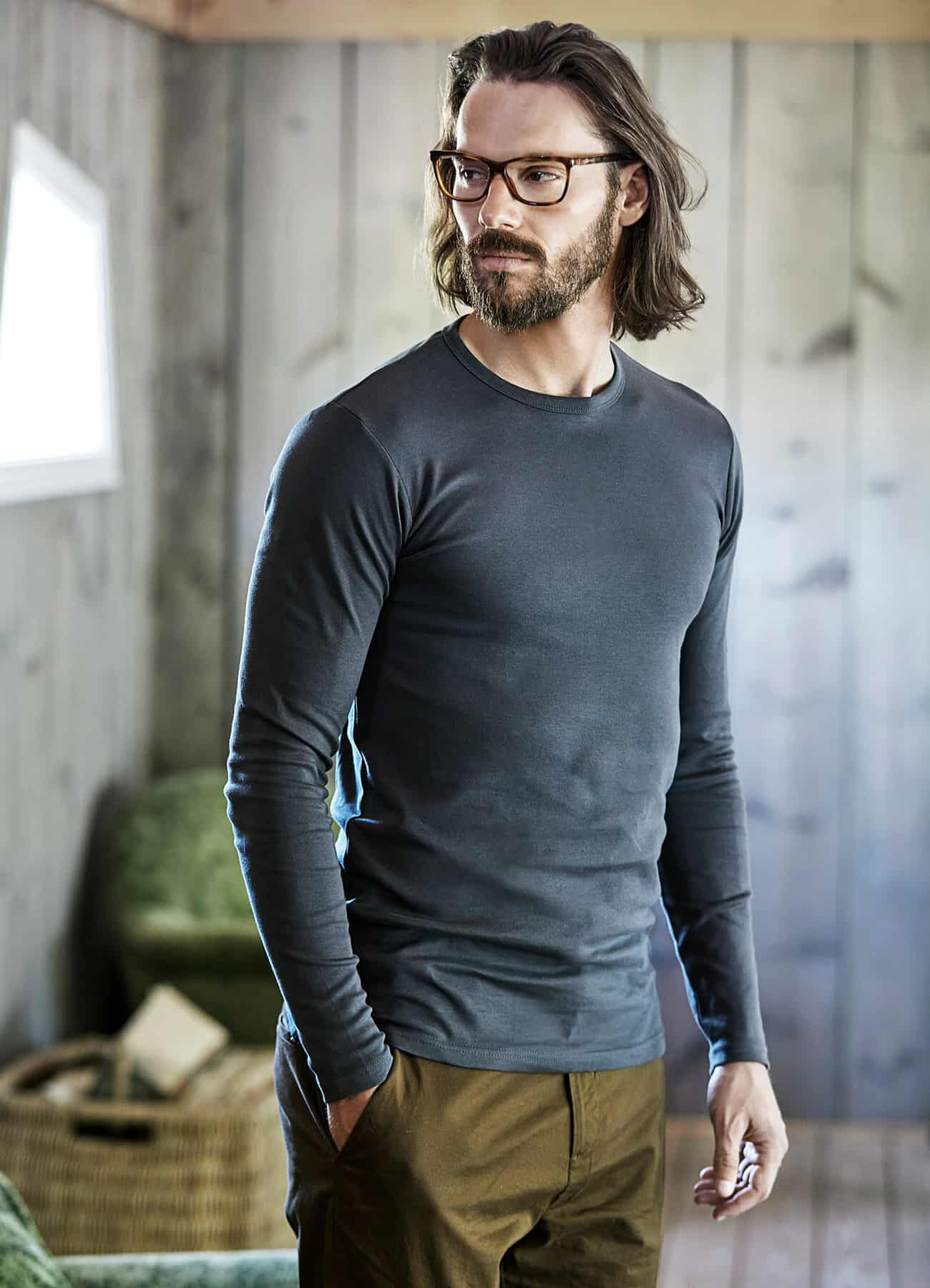 Ragno-Maglia a Manica Lunga Donna in Lana e Seta